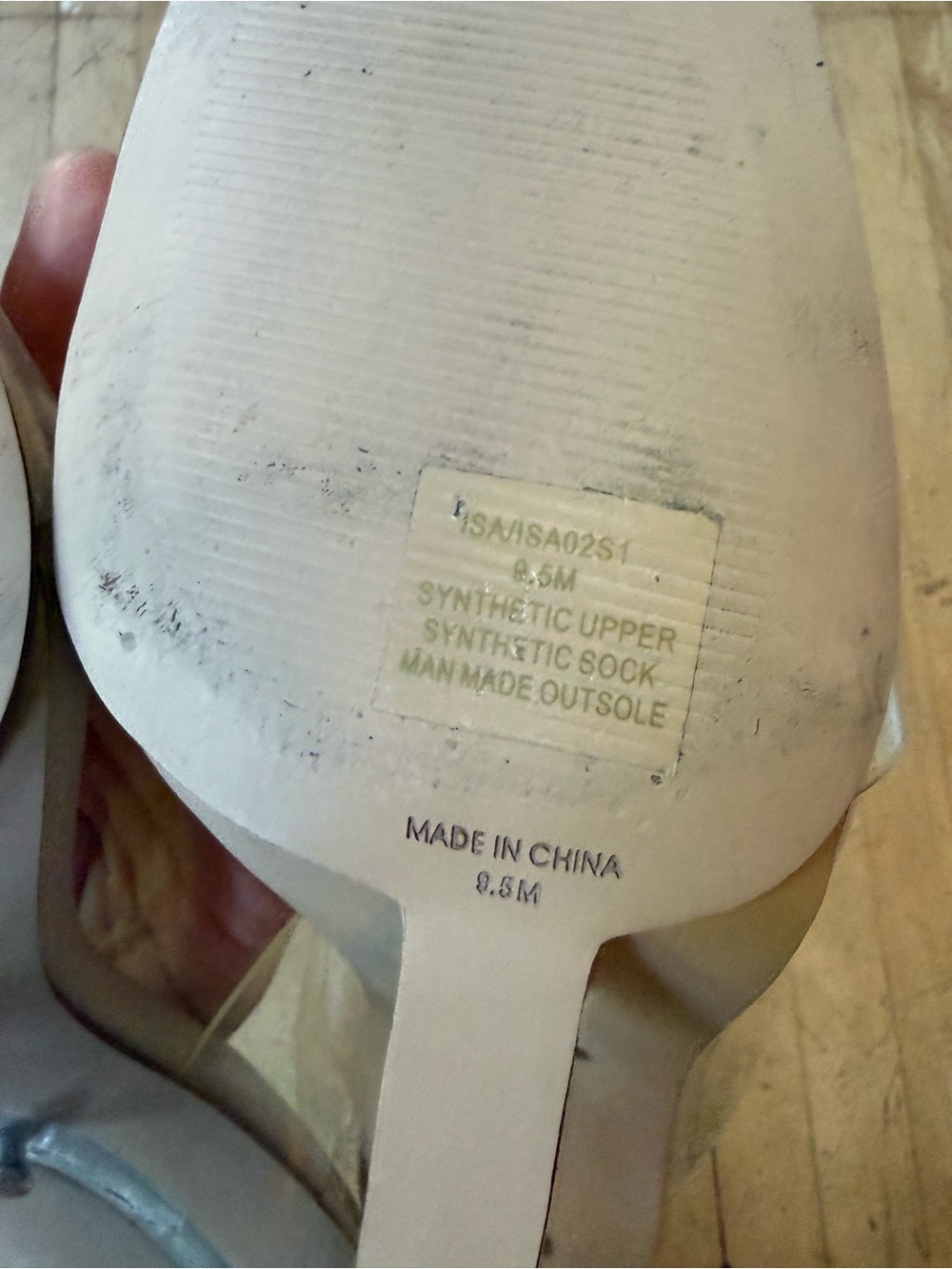 STEVE MADDEN Isa Clear Lucite Wedge Thick Strap Heel Sandals Open Toe Chic 9.5 - Picture 11 of 11